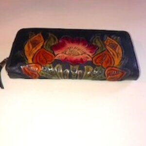 PARAS VINTAGE FLORAL ARTESIAN HANDMADE LEATHER WALLET (MADE BY MAUZARI)